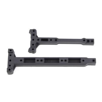 Team Associated RC10B74 FT Chassis Braces, carbon fiber